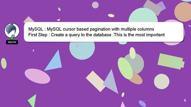 MySQL : MySQL cursor based pagination with multiple columns