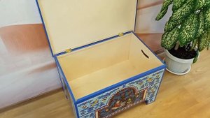 Сундук деревянный. Декор Севера # 1