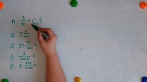 Десятичная дробь. Чтение и запись десятичных дробей . Часть 1