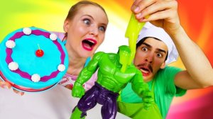 Как накормить Халка в кафе? Показываем Фокусы в кафе Бонжур. Что можно слепить из Плей До