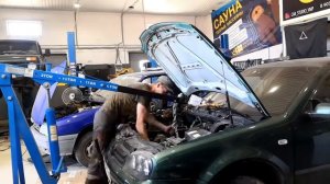 Снятие мотора гольф 4,1.6