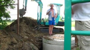 Обратная засыпка септика. Второй уровень.