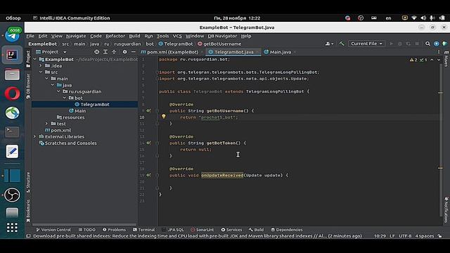 ЧАТ-БОТ В ТЕЛЕГРАМ НА JAVA ЗА 5 МИНУТ!!! смотреть онлайн