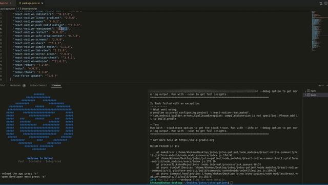 React-native-reanimated compileSdkVersion is not specified