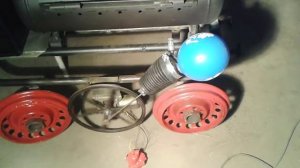 Мангал паровоз с поддувалом.