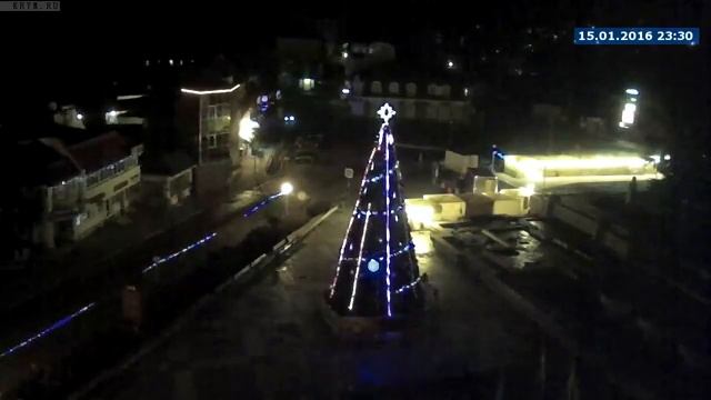 Алушта. Вебкамера "Площадь Советская" (11.01.2016-20.01.2016) смотреть онлайн