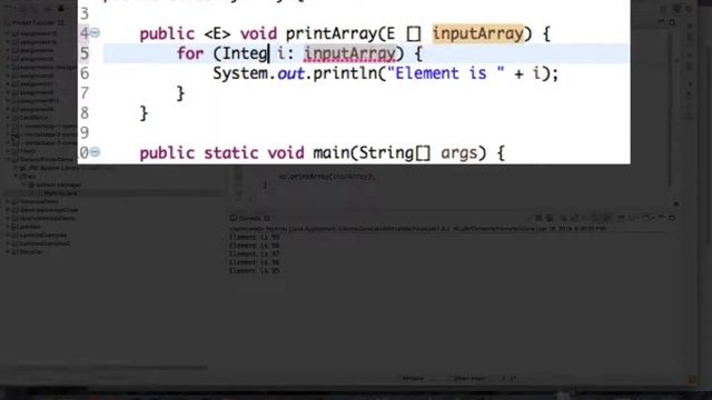 Java generics 02 printArray смотреть онлайн