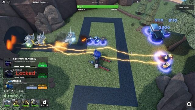 Соло Hard Mode с усилениями Roblox Tower Blitz Тавер Блитс смотреть онлайн