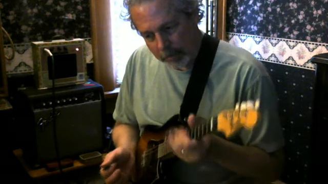 Fender Mando-Strat played through a 5-Watt Cigar Box Amp смотреть онлайн