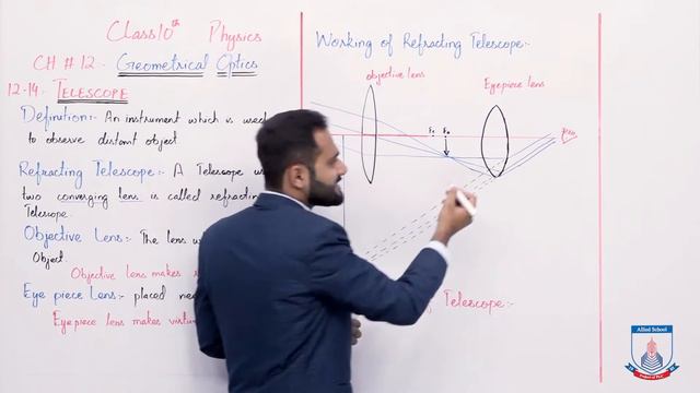 Class 10 - Physics - Chapter 12 - Lecture 15 Telescope - Allied Schools