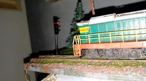 Диорама "Новая Жизнь"|Светофор на диораме|1:87|Железная дорога в миниатюре