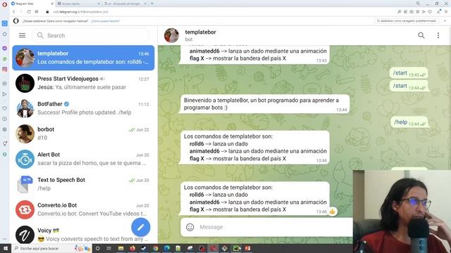 Cómo crear un bot para Telegram con Python. Comandos, mandar imágenes y videos y alertas смотреть онлайн