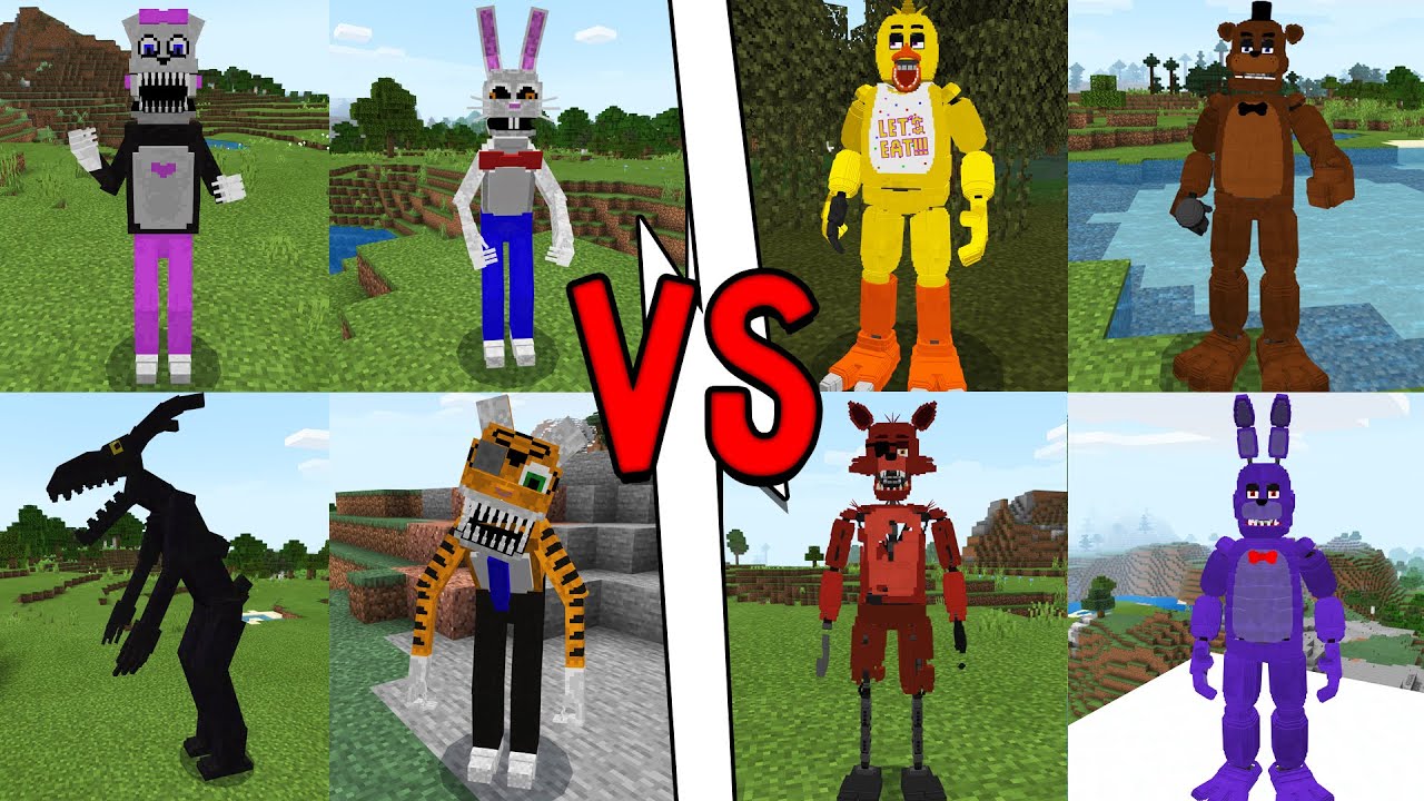 КРОЛИК МИСТЕР ХОПС против АНИМАТРОНИКОВ ФНАФ в майнкрафт! Битва MR.HOPPS PLAYHOUSE VS FNAF MINECRAFT