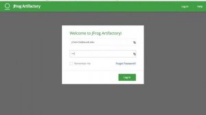 Artifactory Login Issue