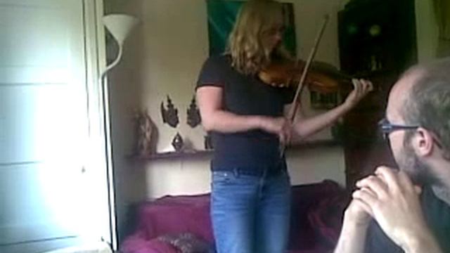 me playing improvisation on Requiem for a Dream on the violin смотреть онлайн