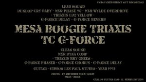Mesa Boogie Triaxis + TC G-Force (Recording Out)