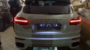 Переделали выхлоп на новеньком Porsche Cayenne 958
