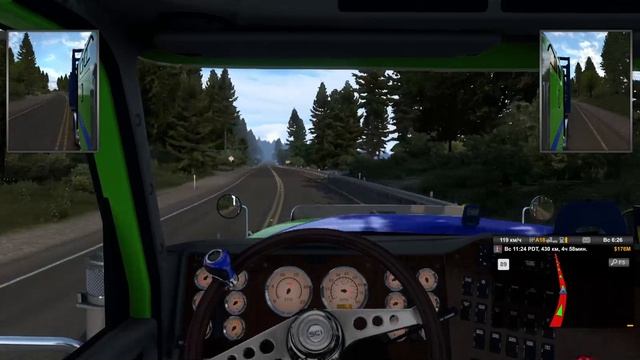 American Truck Simulator. Новый тягачь International 9900i  72" Sleeper..mp4