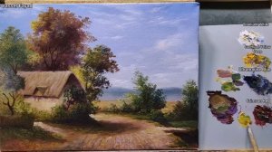 How I Paint Landscape Just By 4 Colors Oil Painting Landscape Step By Step 37 By Yasser Fayad