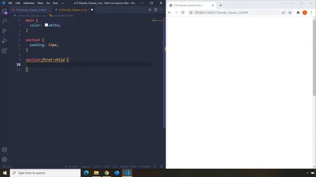 HTML-CSS Tutorial Lesson 27: CSS Pseudo Classes #2 смотреть онлайн