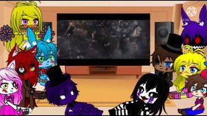 Fnaf 2 Crew Reacts to Godzilla and Kong vs Mechagodzilla (Gacha Club Au)
