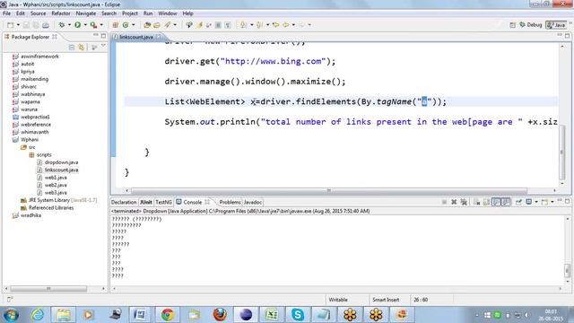 Selenium Webdriver Advanced concepts part 2