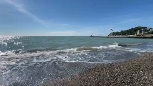 Пляж Хосты в октябре | Хоста - район Большого Сочи | Черное море осенью