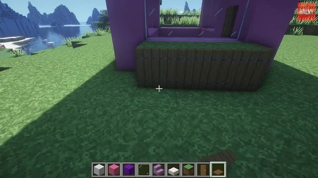 Pink beautiful house with a pool in minecraft смотреть онлайн