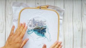 258. Овен. Озеро Морейн. Продвижение на 22.07.22 Вышивка крестом