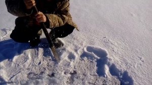 Тест Якутской пешни.. Первый тест самодельной пешни