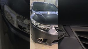 Honda Accord 8 замена линз и установка птф