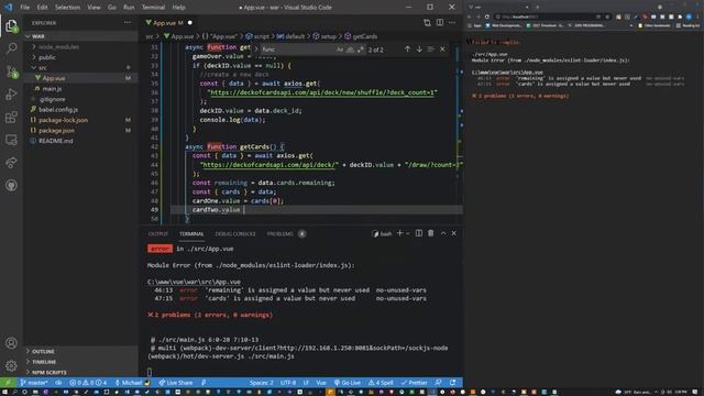 Vue JS WAR Card Game Project Tutorial (Composition API)