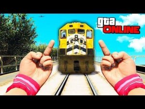 ЖМИИИИ !!! НА ПЕРЕГОНКИ СО СМЕРТЬЮ ОТ АДСКОГО ПОЕЗДА В GTA 5 ONLINE