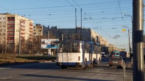 Троллейбус, маршрут №39 в парк ЗиУ-683БМ1 б.1116 (07.12.2020) Санкт-Петербург