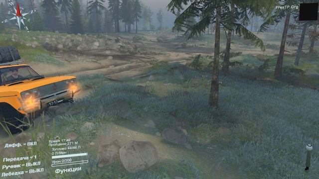 Машинки на Бездорожье. Машинка застряла в грязи. Нива помогает на бездорожье. смотреть онлайн