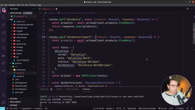 Criando relatório com PDFMake em Node - Code/drops #91