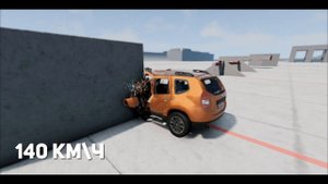 Renault Duster !!! КРАШ тест в BeamNG DRIVE #7