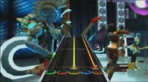 Band Hero Wii : Warriors of Rock characters and custom noteskin - Wannabe Guitar 100% FC