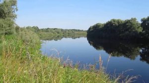 водный пейзаж , река Ловать, Новгородская область, Россия.