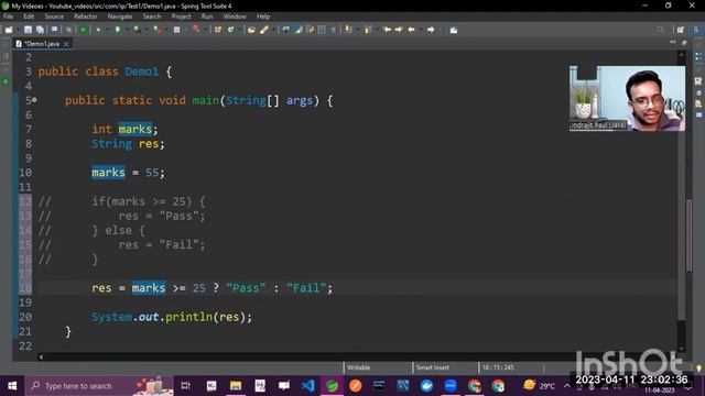 Ternary Operator | Java смотреть онлайн