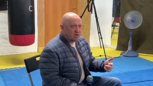 Евгений Пригожин в Екатеринбурге в региональном центре ЧВК Вагнер