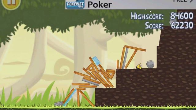 Angry Birds Free | Level 3-3 | 3 star Walkthrough смотреть онлайн