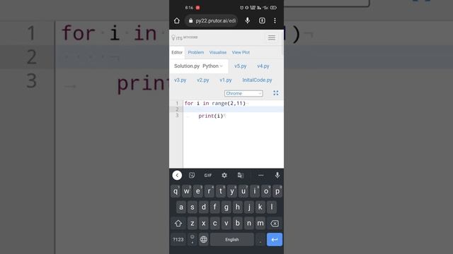 Prutor Assignment python quiz 2