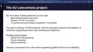 Introduction - Scalable Management of Low-Code Artefacts - 14th April 2021