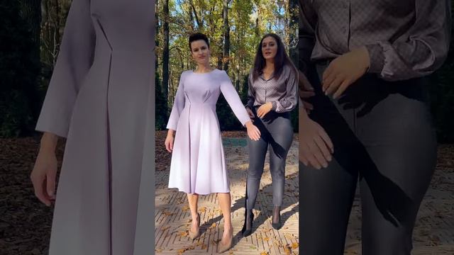 Трендовое платье - цвет года 2022 - Merselis женская одежда осень-зима 2022-2023 смотреть онлайн