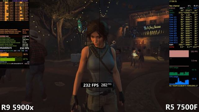 Ryzen 9 5900x vs Ryzen 5 7500F in 12 Games | R9 5900x vs R5 7500F
