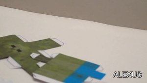 СКЛЕИВАЮ РАЗВЁРТКУ ЗОМБИ ИЗ МАЙНКРАФТА