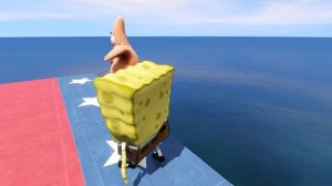 GTA 5 Gameplay Ragdolls Spiderman VS SpongeBob (GTA 5 Euphoria Physics Funny Moments & Fails)