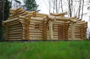 Сборка сруба из сибирского кедра в г. Жуков!