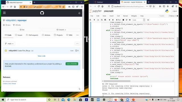 Batch 19 Github login using selenium смотреть онлайн